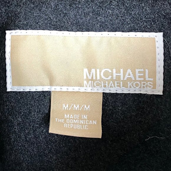 Michael Kors Charcoal Double-Breasted Wool Peacoat - Picture 8 of 11